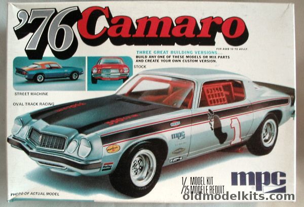 MPC 1/25 1976 Chevrolet Camaro - Stock - Street Racer - Oval Track Racer, 1-7619 plastic model kit